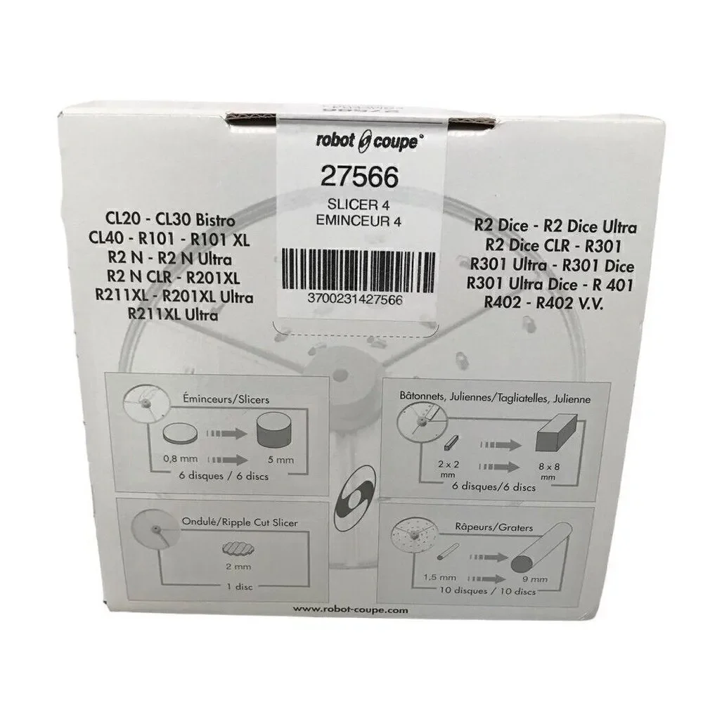 Robot Coupe‎ OEM Genuine Slicer 4mm Slicing Plate 27566 NEW